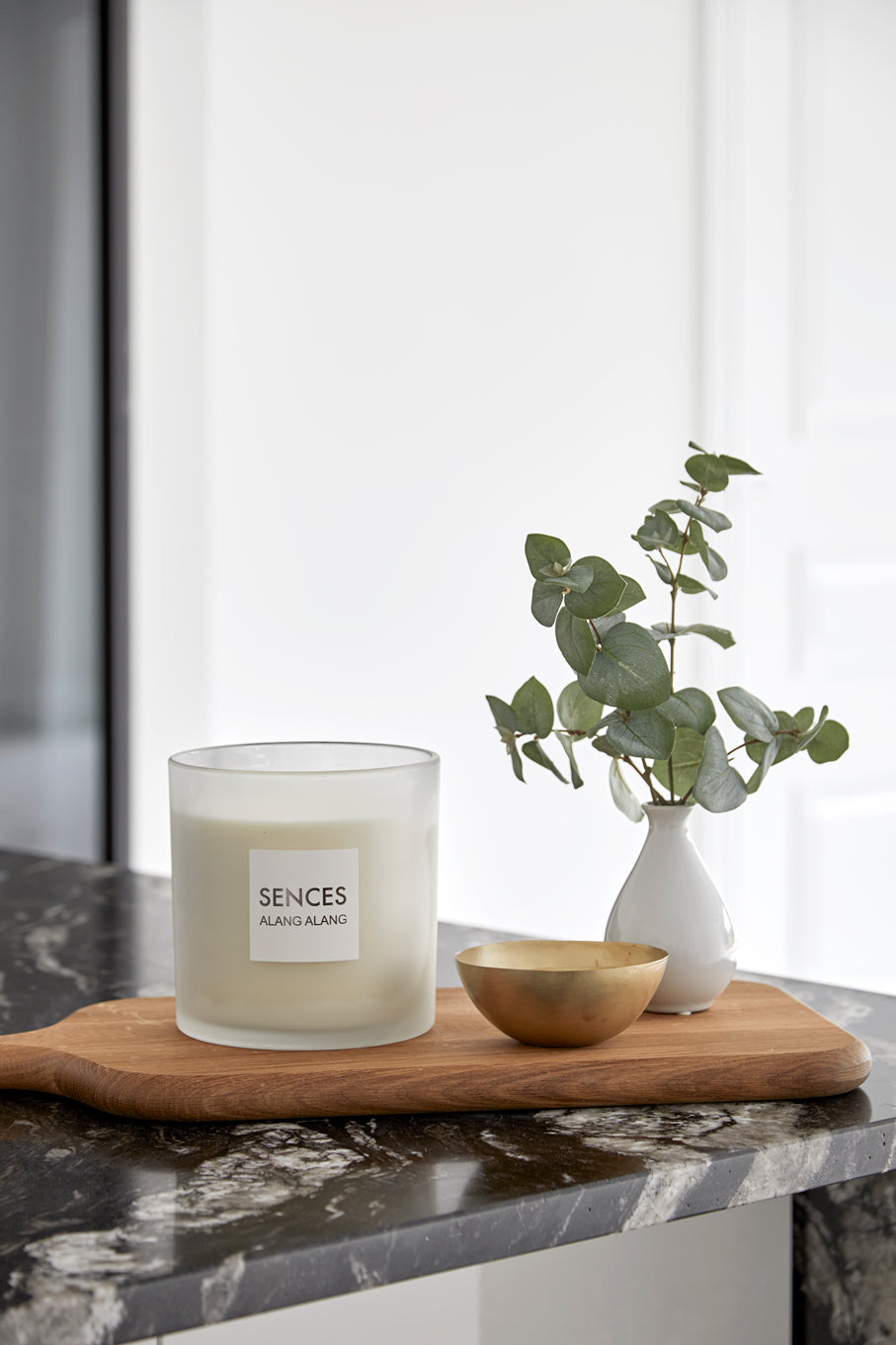 Sences Large White 3 Wick Candle