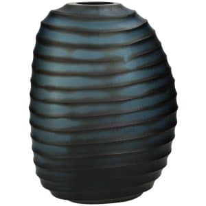 Cantelupe Tall Blue Glass Vase