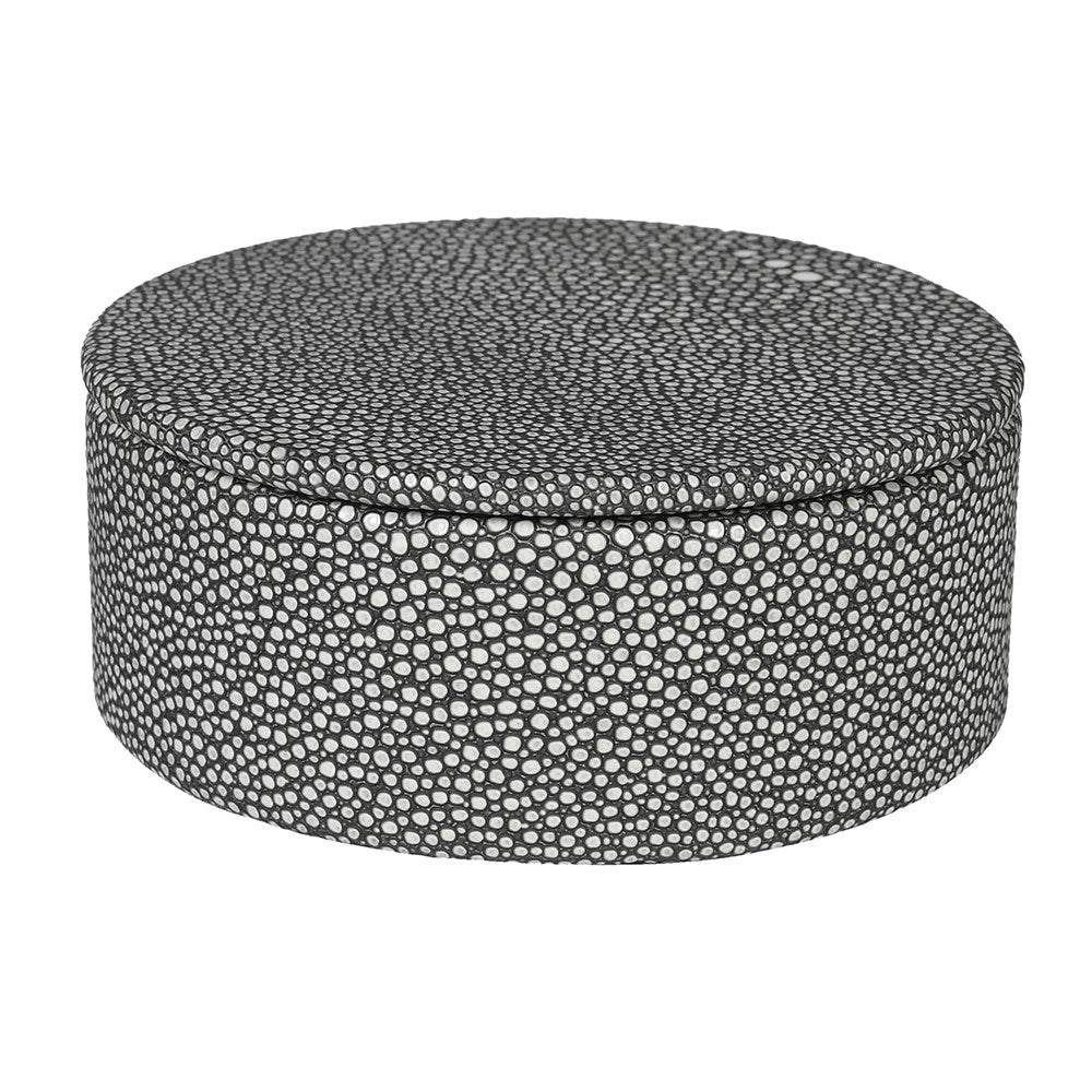 Faux Shagreen Jewellery Box