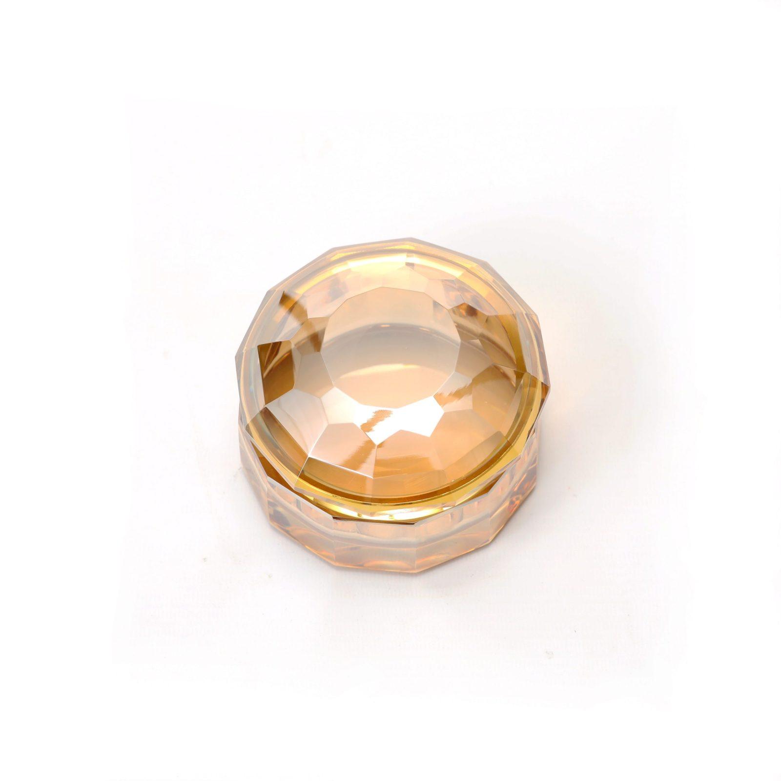 Stylish Amber Crystal Trink Box