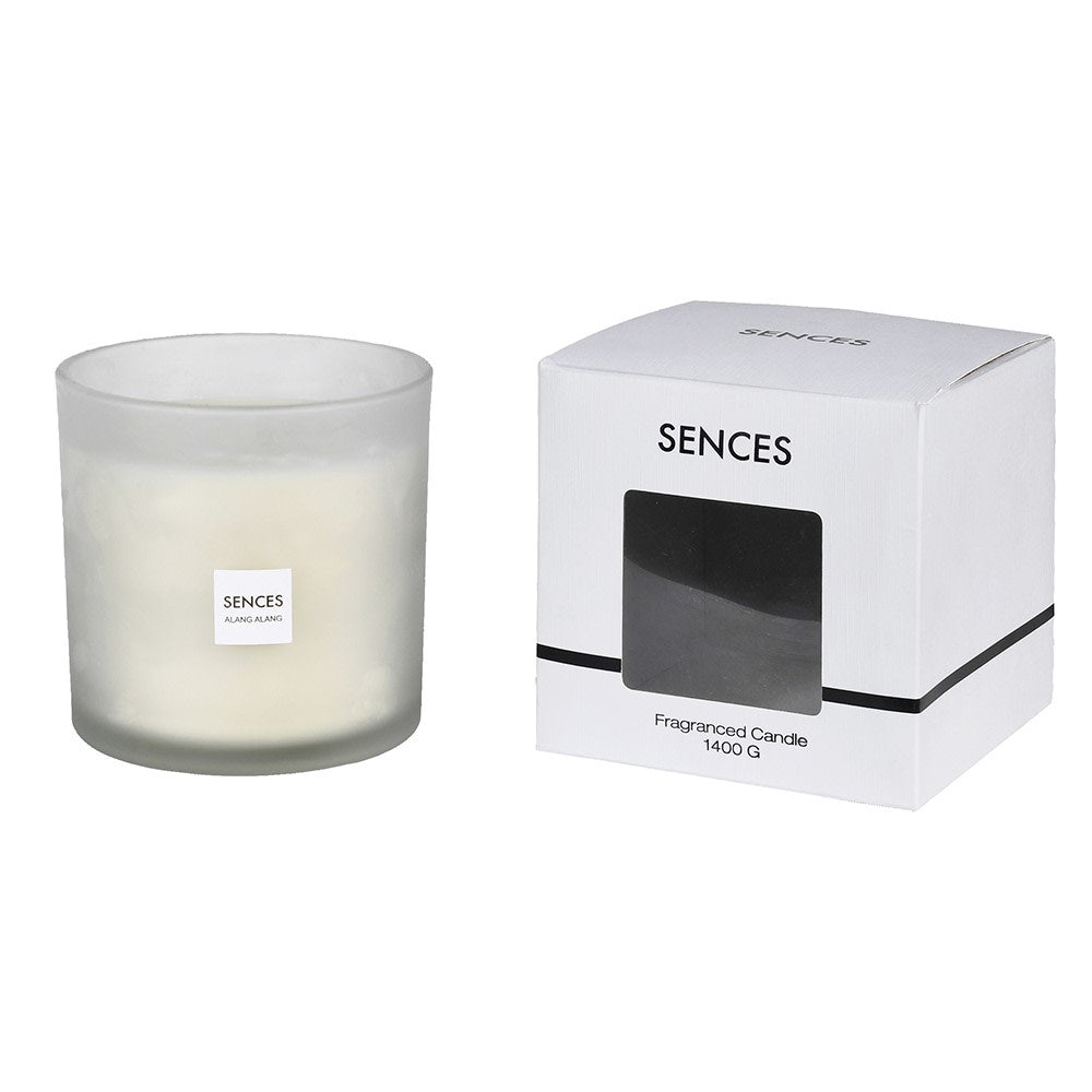 Sences Large White 3 Wick Candle